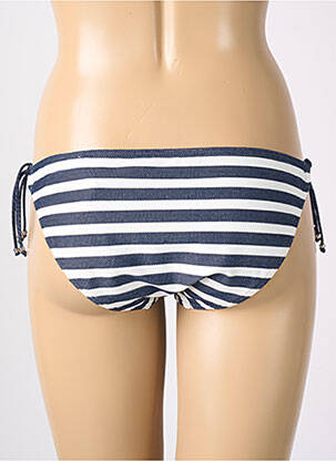 Bas de maillot de bain effet matière satinée bikini bleu PRIMADONNA femme