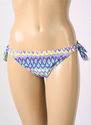 Bas de maillot de bain imprimé fantaisie bikini violet PRIMADONNA femme