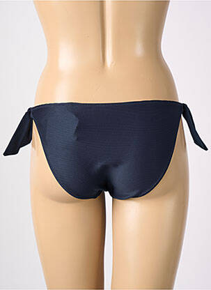 Bas de maillot de bain effet matière satinée bikini bleu MARIE JO femme