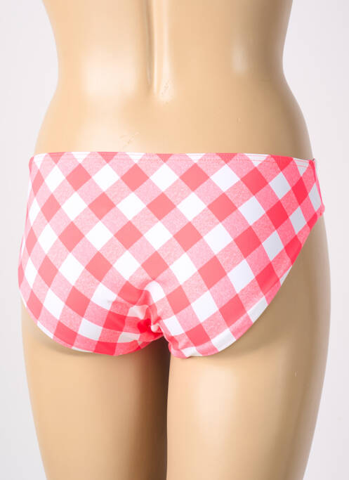 Bas de maillot de bain effet matière satinée culotte rose FREYA femme