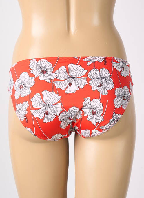 Bas de maillot de bain imprimé fleurs culotte rouge FREYA femme