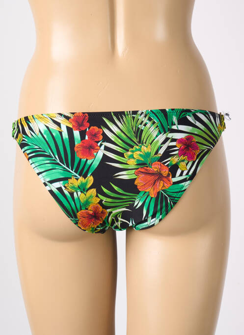 Bas de maillot de bain imprimé tie and dye culotte vert FREYA femme