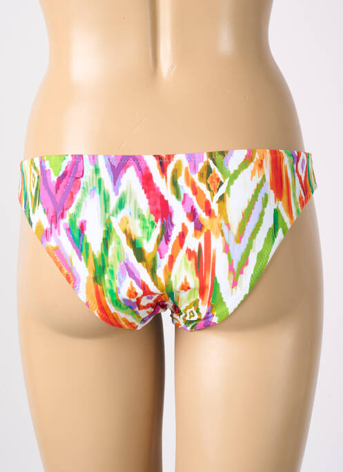 Bas de maillot de bain imprimé fantaisie culotte vert FREYA femme