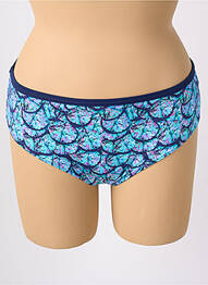 Bas de maillot de bain imprimé fantaisie culotte bleu ELOMI femme