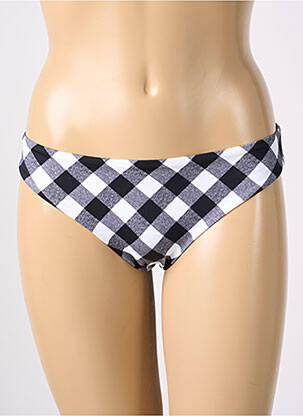 Bas de maillot de bain effet matière satinée culotte noir FREYA femme