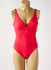 Maillot de bain 1 pièce rouge LIVIA pour femme seconde vue