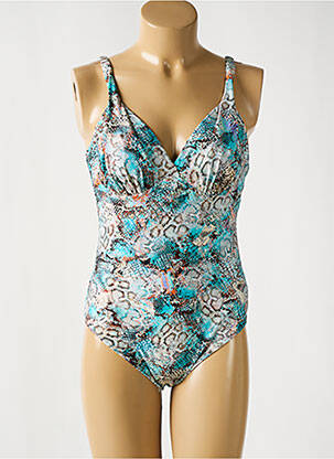 Maillot de bain 1 pièce haut soutien-gorge emboitant haut soutien-gorge emboitant bleu FANTASIE femme