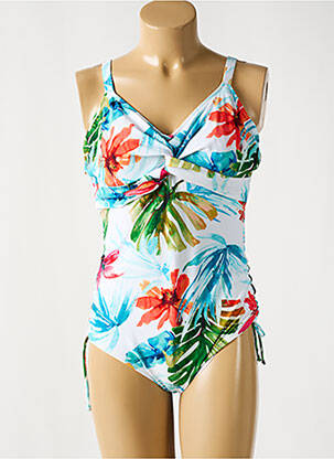 Maillot de bain 1 pièce haut soutien-gorge emboitant haut soutien-gorge emboitant bleu FANTASIE femme