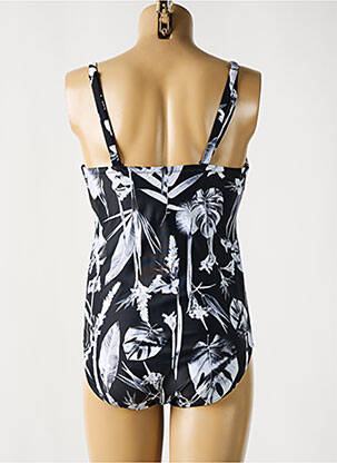 Maillot de bain 1 pièce bretelles élastiquées amovibles haut soutien-gorge balconnet noir FANTASIE femme