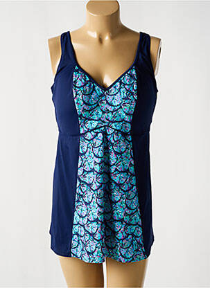 Top de bain imprimé fantaisie bleu ELOMI femme