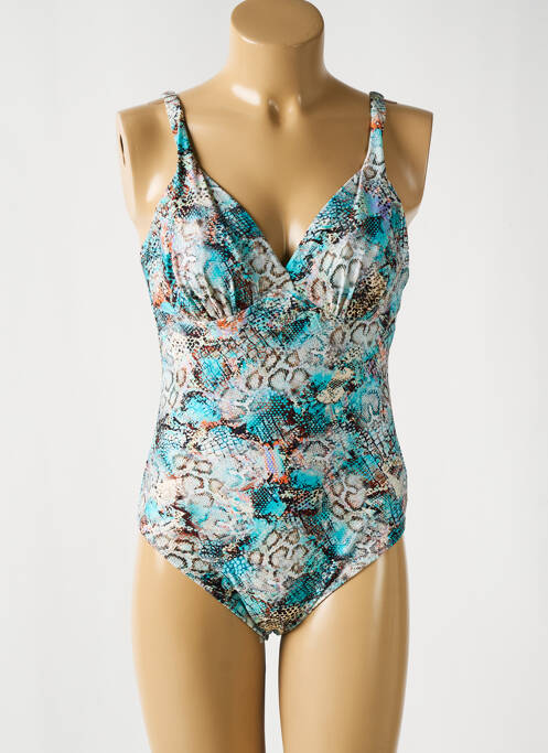 Maillot de bain 1 pièce bleu FANTASIE pour femme