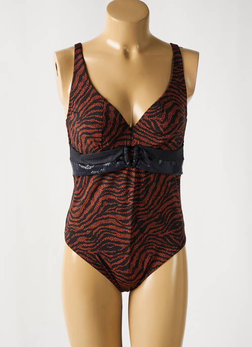 Maillot de bain 1 pièce marron PRIMA DONNA pour femme