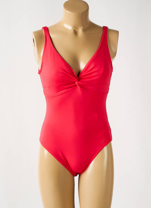 Maillot de bain 1 pièce rouge LIVIA pour femme