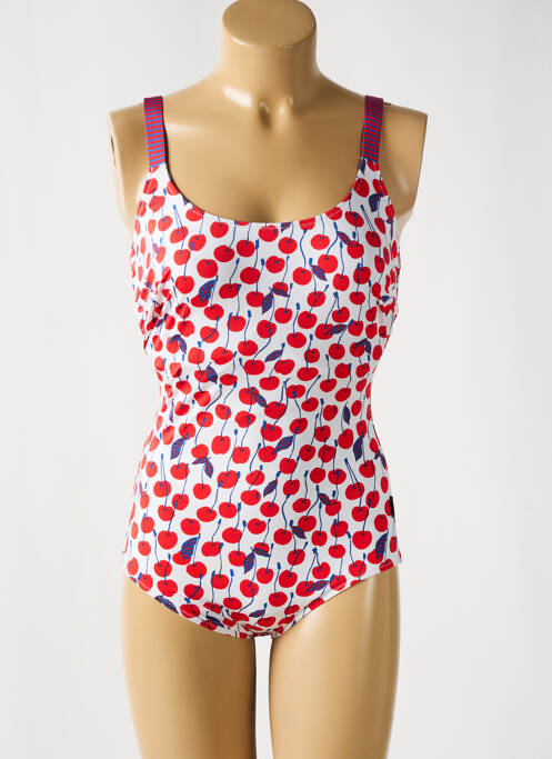 Maillot de bain 1 pièce rouge ROSA FAIA pour femme