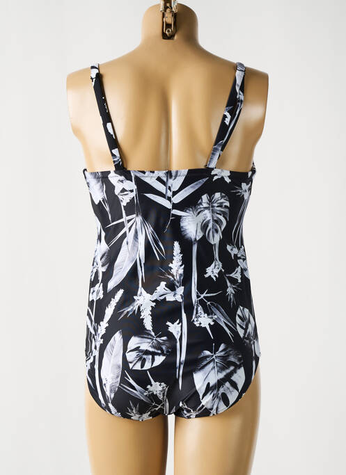Maillot de bain 1 pièce bretelles élastiquées amovibles haut soutien-gorge balconnet noir FANTASIE femme