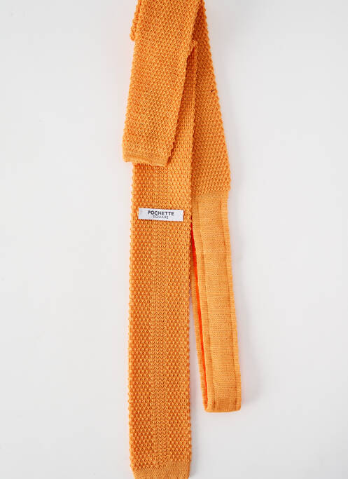 Cravate orange POCHETTE SQUARE pour homme