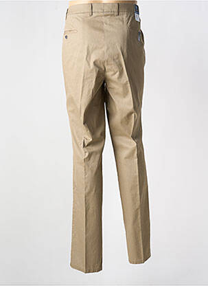 Pantalon droit coupe droite beige LUIGI MORINI homme
