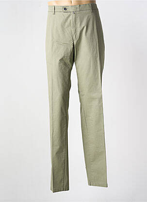 Pantalon droit coupe droite vert LUIGI MORINI homme