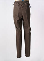 Pantalon slim marron LUIGI MORINI pour homme seconde vue