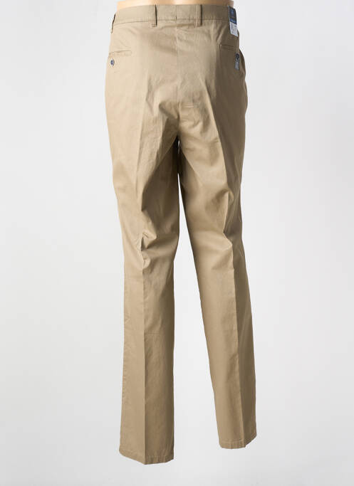 Pantalon droit beige LUIGI MORINI pour homme