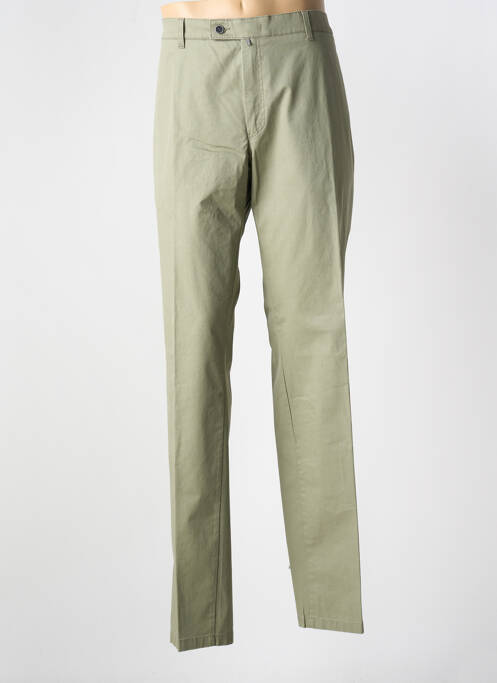 Pantalon droit vert LUIGI MORINI pour homme