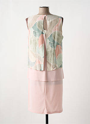 Robe mi-longue coupe fluide sans manche rose GREGORY PAT femme