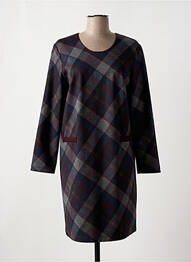 Robe mi-longue manches longues manches longues violet GEVANA femme