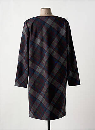 Robe mi-longue manches longues manches longues violet GEVANA femme