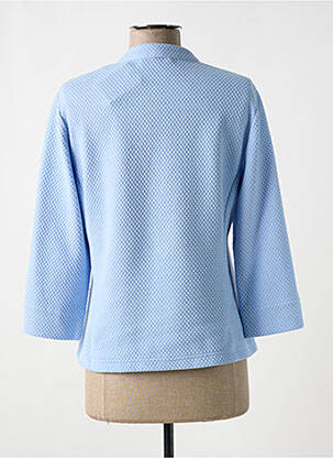 Veste casual col rond bleu FRANK WALDER femme