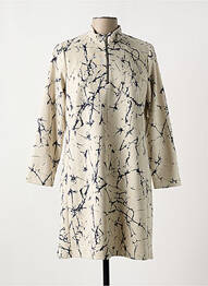 Robe courte manches longues manches longues beige MERI & ESCA femme