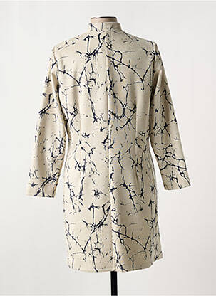 Robe courte manches longues manches longues beige MERI & ESCA femme