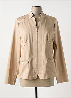 Veste casual poches beige FRANK WALDER femme