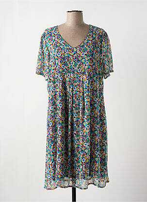 Robe mi-longue bleu GRIFFON pour femme