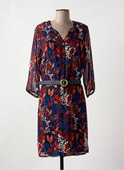 Robe mi-longue rouge CHRISTINE LAURE pour femme seconde vue