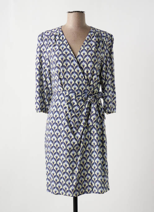 Robe courte bleu JULIE GUERLANDE pour femme