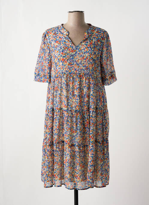 Robe mi-longue bleu GRIFFON pour femme