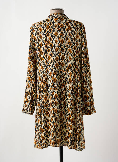 Robe mi-longue marron C'EST BEAU LA VIE pour femme