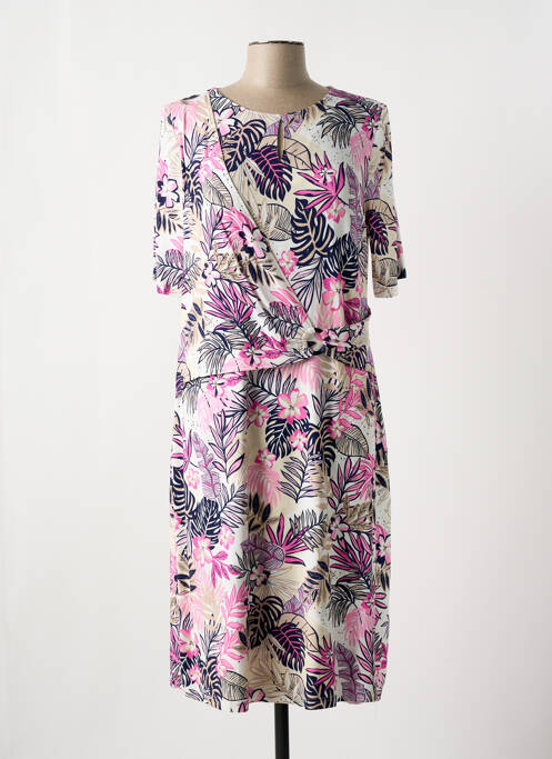 Robe mi-longue rose FRANK WALDER pour femme
