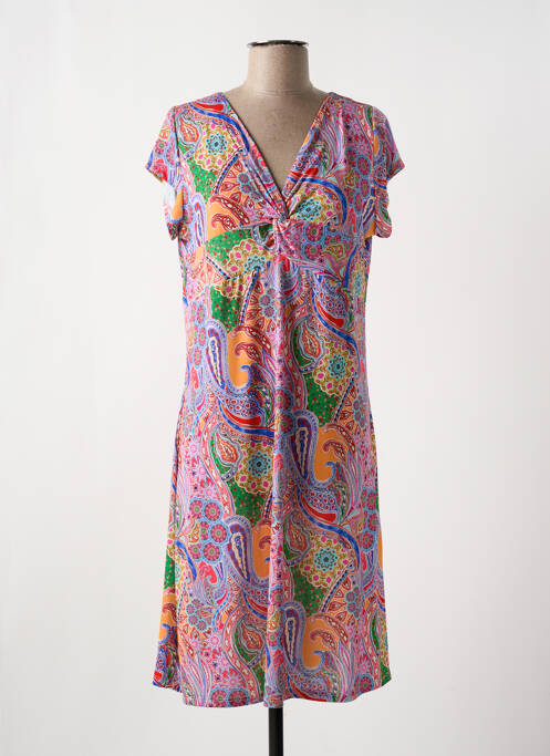 Robe mi-longue rose TINTA pour femme