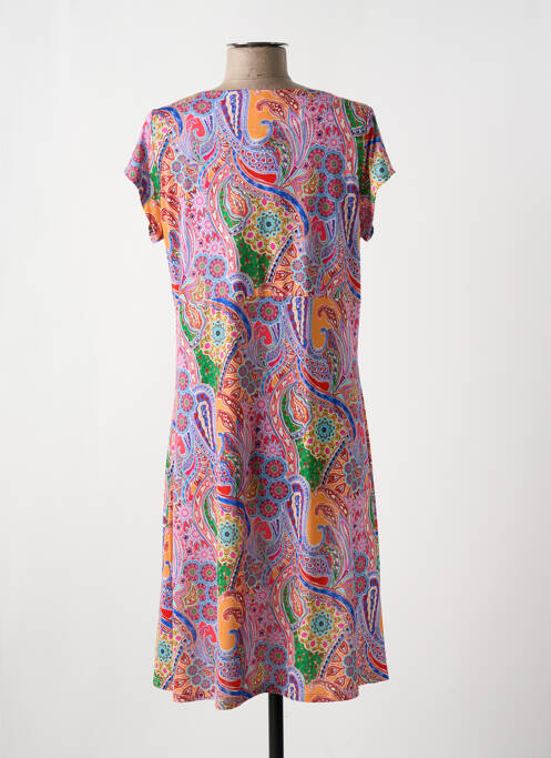 Robe mi-longue rose TINTA pour femme