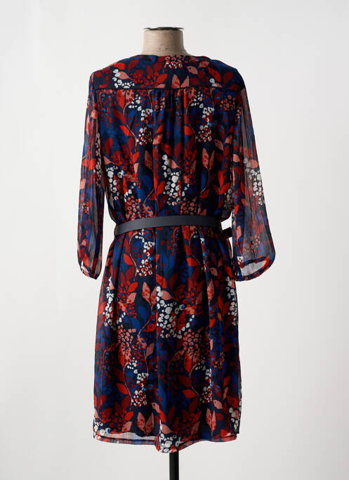 Robe mi-longue rouge CHRISTINE LAURE pour femme