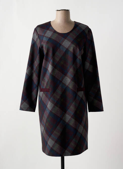 Robe mi-longue violet GEVANA pour femme