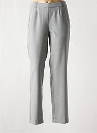 Pantalon droit taille élastique gris FRANK WALDER femme