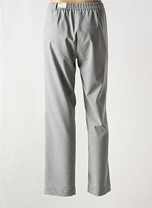 Pantalon droit taille élastique gris FRANK WALDER femme