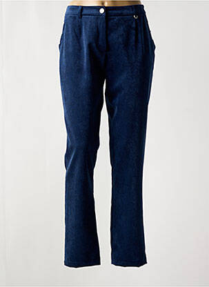 Pantalon slim poches bleu CHRISTINE LAURE femme