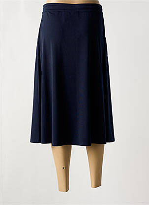 Jupe mi-longue coupe évasée bleu BARBARA LEBEK femme