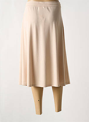 Jupe mi-longue coupe évasée beige BARBARA LEBEK femme
