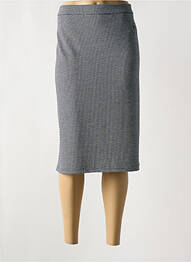 Jupe mi-longue coupe droite noir FRANK WALDER femme