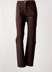 Pantalon slim marron DIANE LAURY pour femme seconde vue