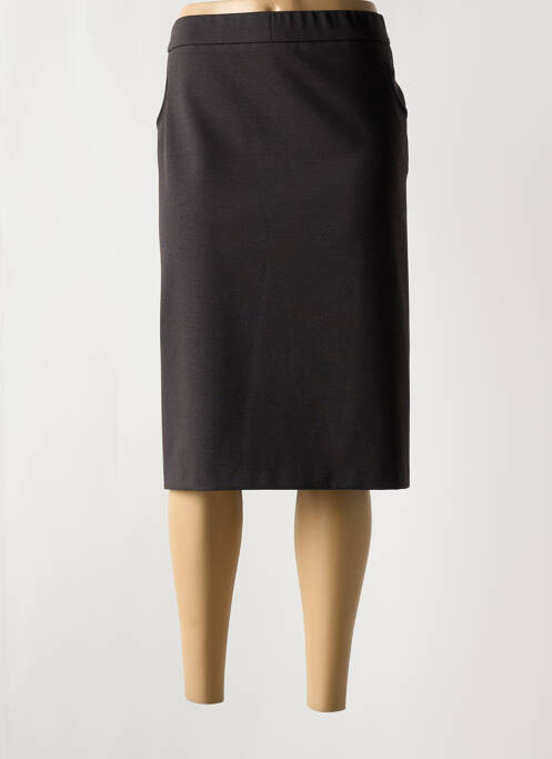 Jupe mi-longue gris FRANK WALDER pour femme